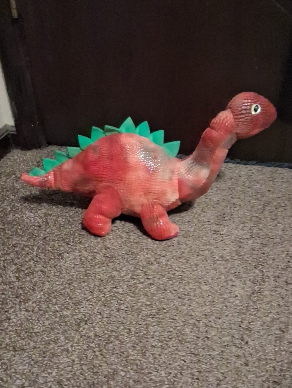 Redish Orange and Green Dinosaur Reptile Toy Plush - Pet Enrichment